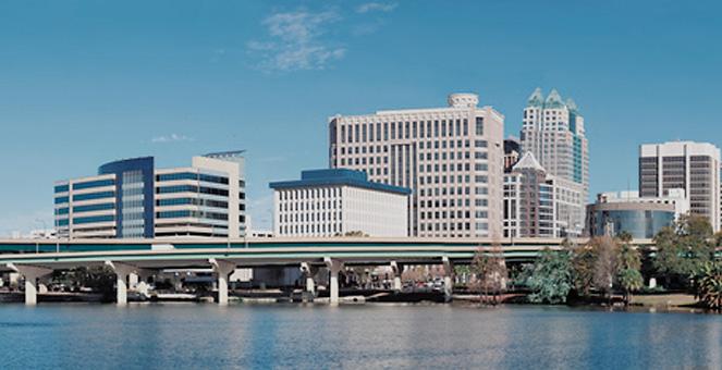 photo of downtown orlando skyline location of schooley law firm construction litigation attorney